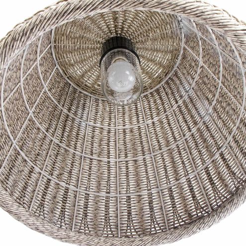 Augustine 1 Light 19.5 inch White Outdoor Pendant, Large