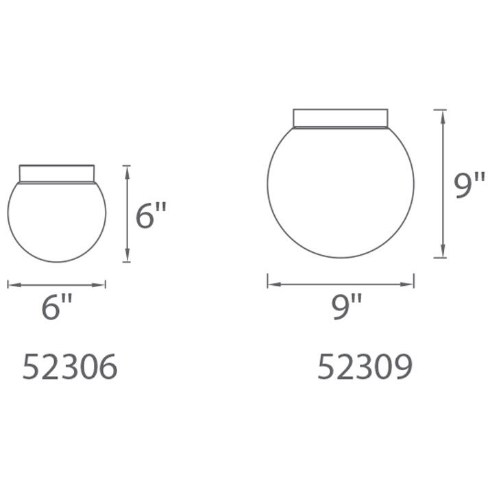 Niveous LED 9 inch White Flush Mount Ceiling Light in 2700K, dweLED