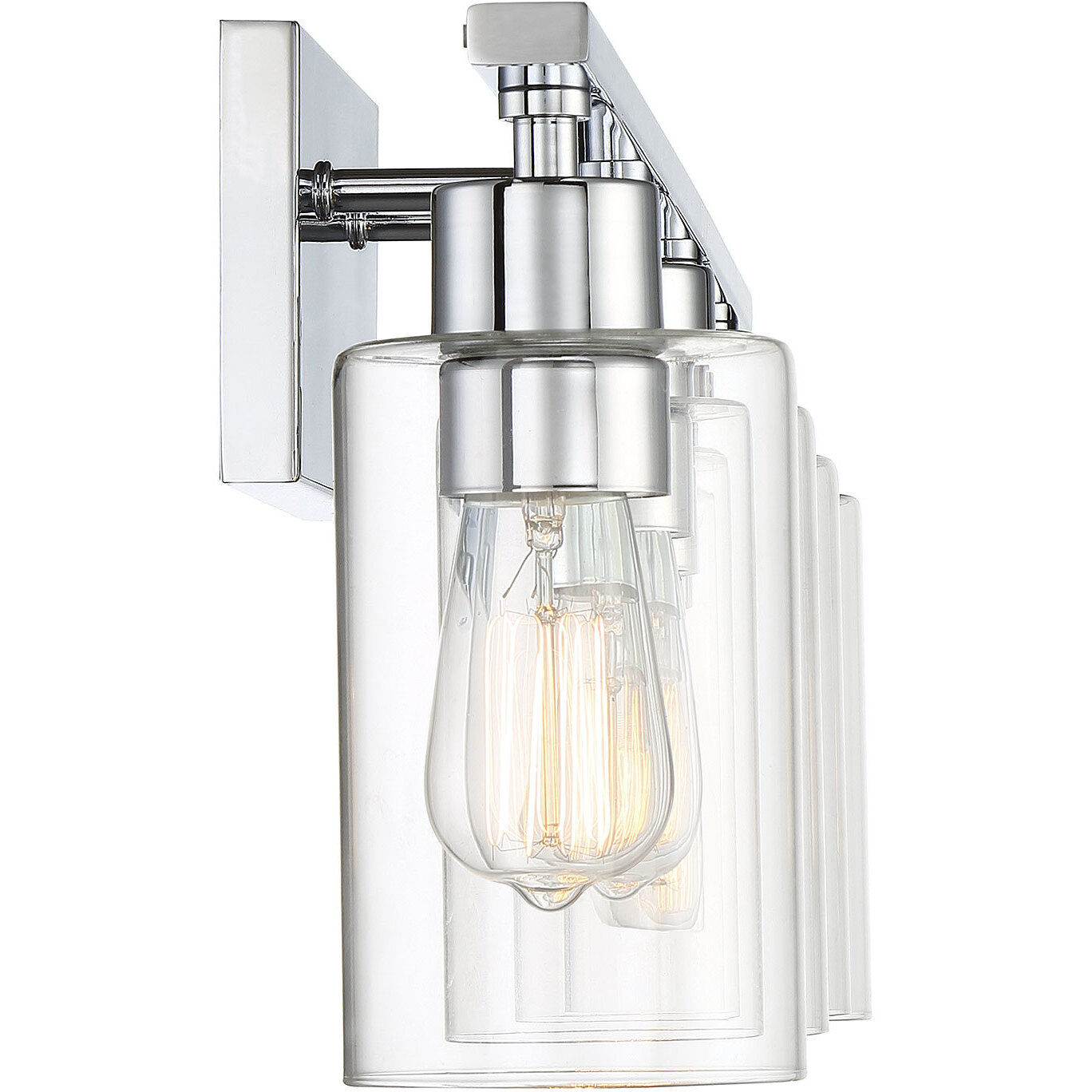 Lambert 4 Light 30.88 inch Polished Chrome Bathroom Vanity Light Wall Light