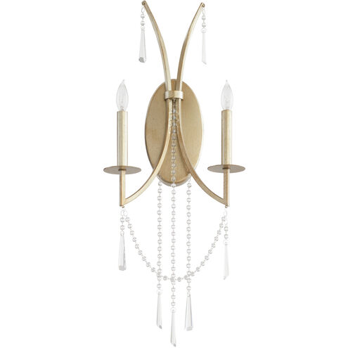 Malin 2 Light 12 inch Antique Silver Wall Sconce Wall Light