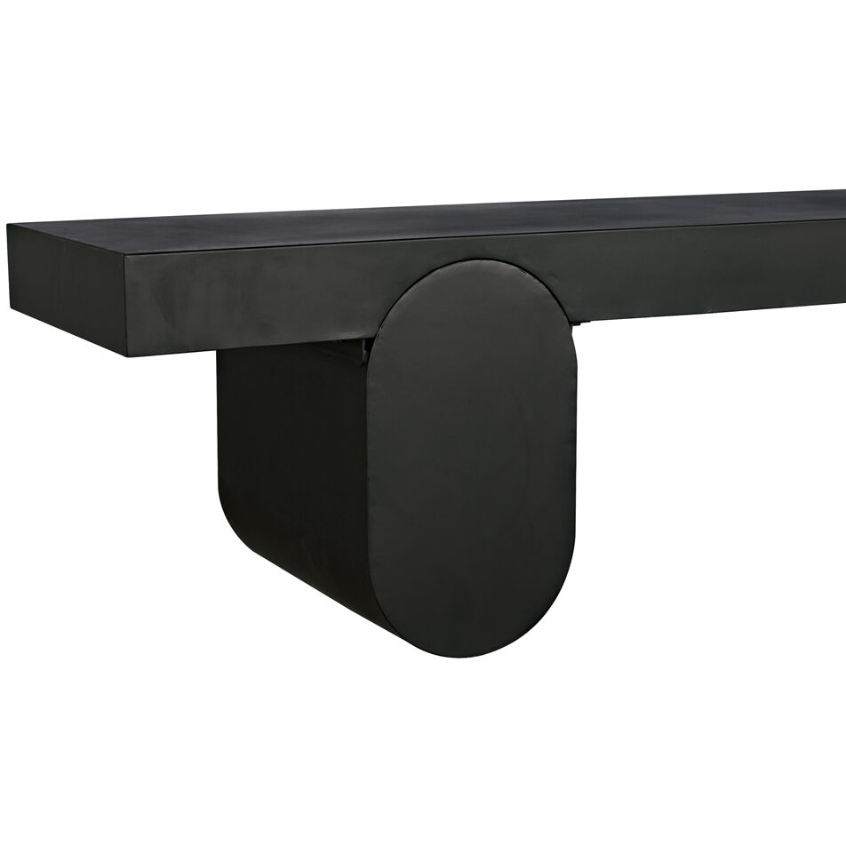 Evora 76 X 18 inch Matte Black Coffee Table