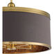 Splendour 5 Light 24.8 inch Aged Antique Brass Pendant Ceiling Light