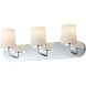 Durham 3 Light 24 inch Polished Chrome Bath Vanity Wall Light