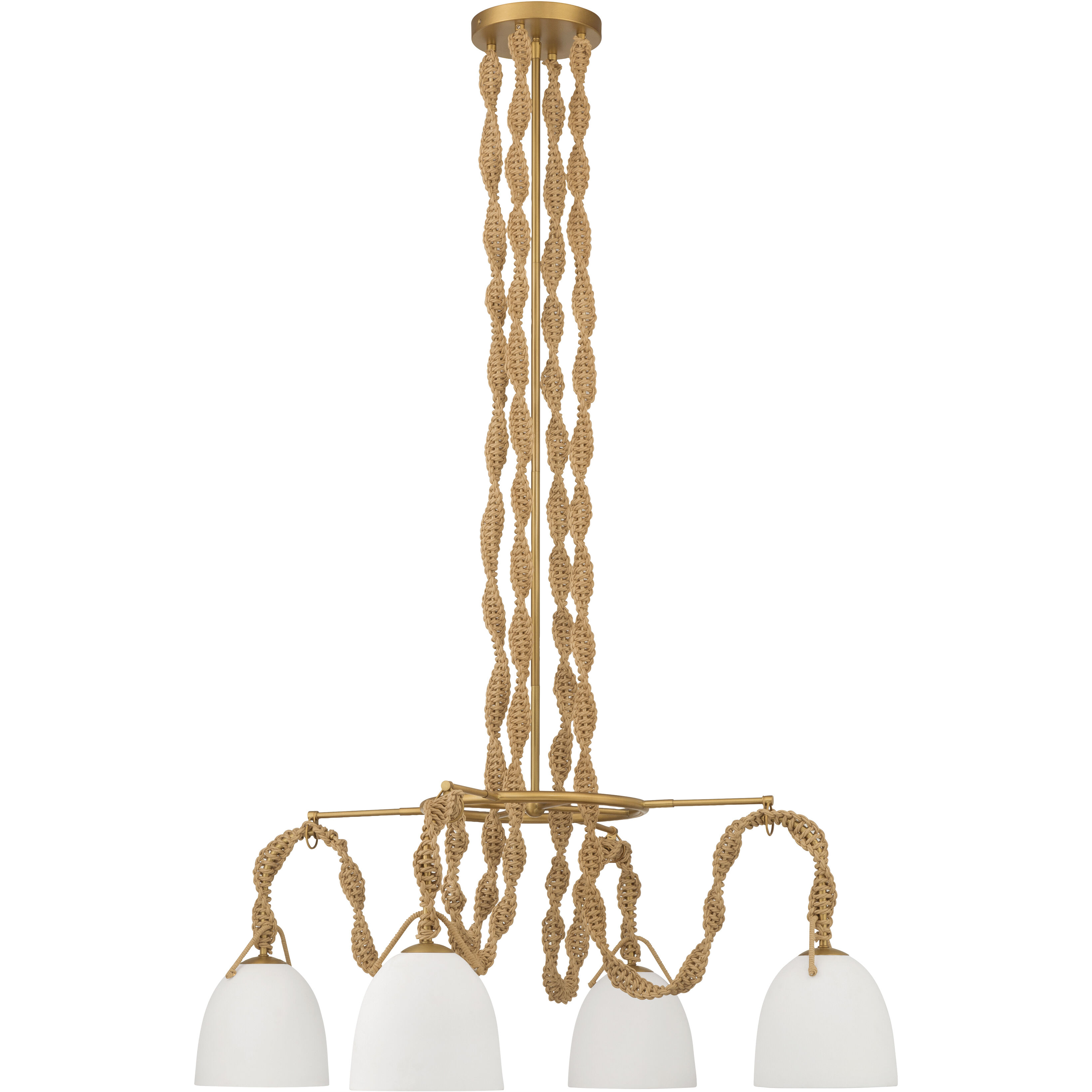 Cordon 4 Light 40 inch Legacy Brass Pendant Ceiling Light