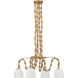 Cordon 4 Light 40 inch Legacy Brass Pendant Ceiling Light
