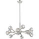 Downtown Urban Aurora 12 Light 24 inch Polished Nickel Statement Chandelier Ceiling Light