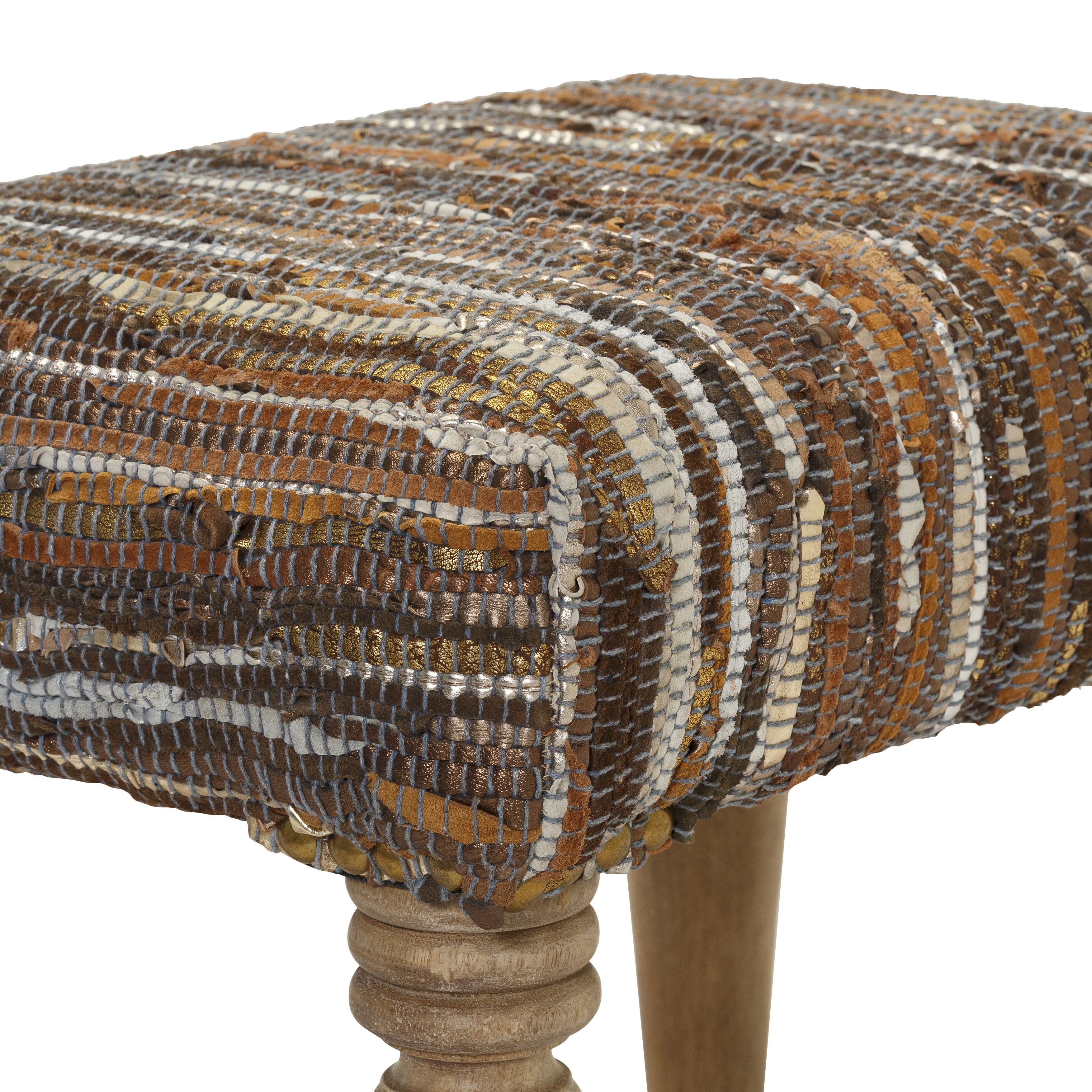 Anthracite 17.75 inch Camel Ottoman