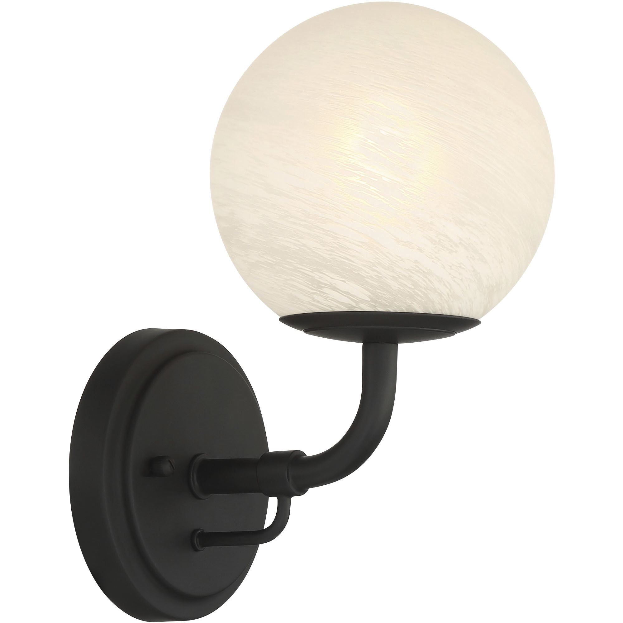 Whitehall 1 Light 6 inch Dark Matte Black Vanity Light Wall Light