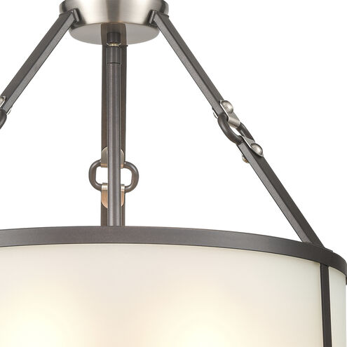 Armstrong Grove 5 Light 18 inch Espresso with Satin Nickel Chandelier Ceiling Light