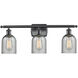 Ballston Caledonia LED 26 inch Matte Black Bath Vanity Light Wall Light in Charcoal Glass, Ballston