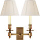 French Library 2 Light 12.00 inch Wall Sconce