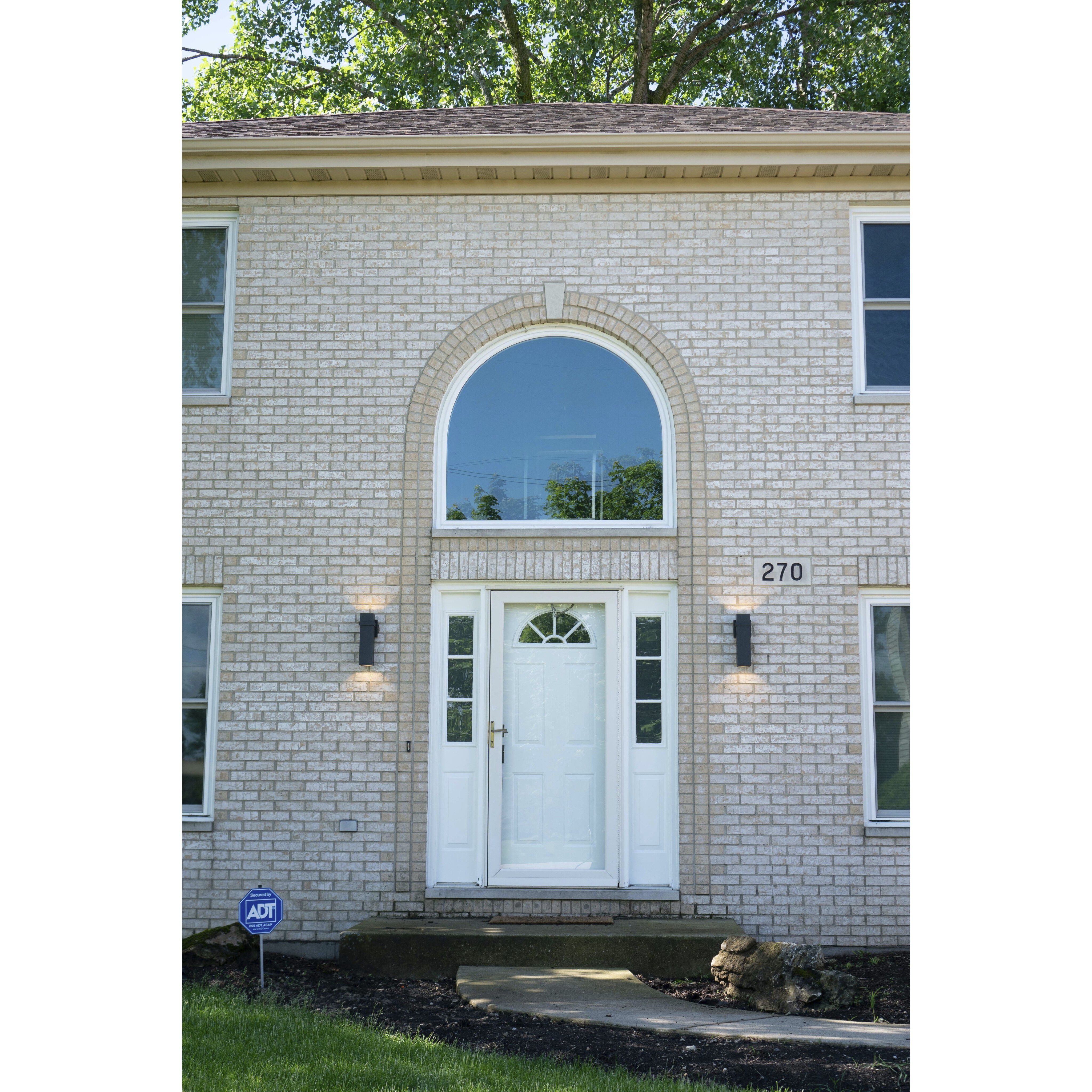 Lavage LED 14 inch Textured Black Outdoor Wall