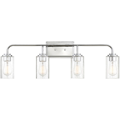 Logan 4 Light 32 inch Chrome Bath Bar Wall Light