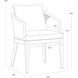 Capri Smoke Grey / Copacabana Marble Outdoor Dining Armchair
