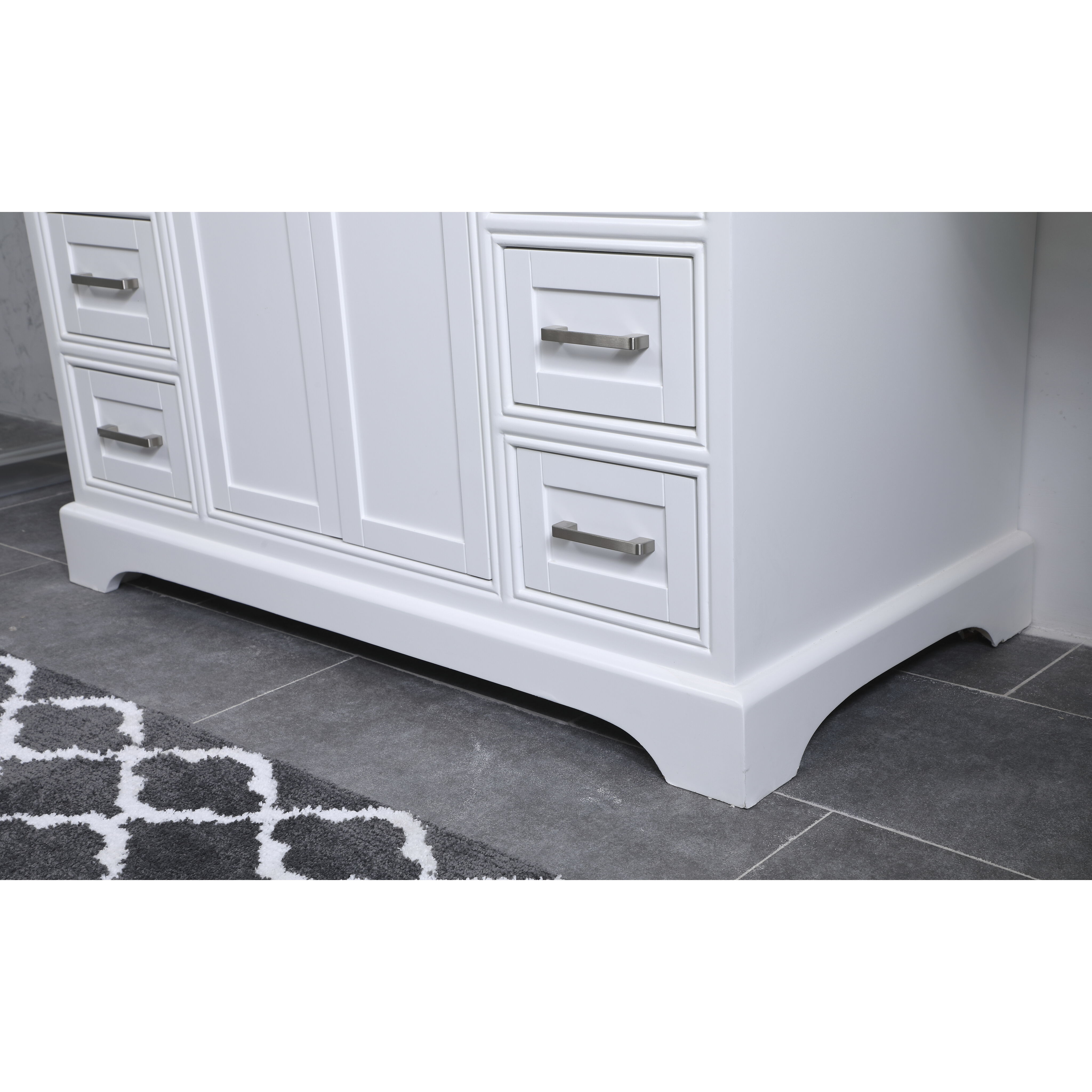 Americana 84 X 22 X 70 inch White Vanity Sink Set