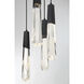 Drifting Droplets LED Coal Pan Pendant Ceiling Light