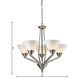 Tribecca 5 Light 25 inch Brushed Nickel Chandelier Ceiling Light