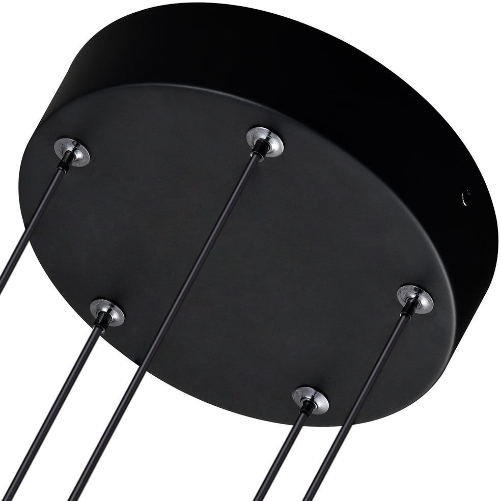 Artisan Collection/RAVELLO Series 5 Light 10.25 inch Black Pendant/Chandelier Ceiling Light