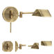Delta LED Antique Brass Wall Lamp Wall Light