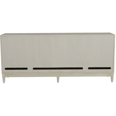 Tilden Cerused White / Antique Bronze / Antique Mirror Cabinet