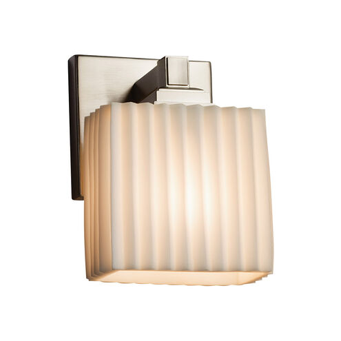 Porcelina Wall Sconce Wall Light in 700 Lm LED, Polished Chrome, Waves