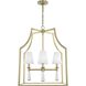 Baxter 4 Light 22 inch Aged Brass Chandelier Ceiling Light