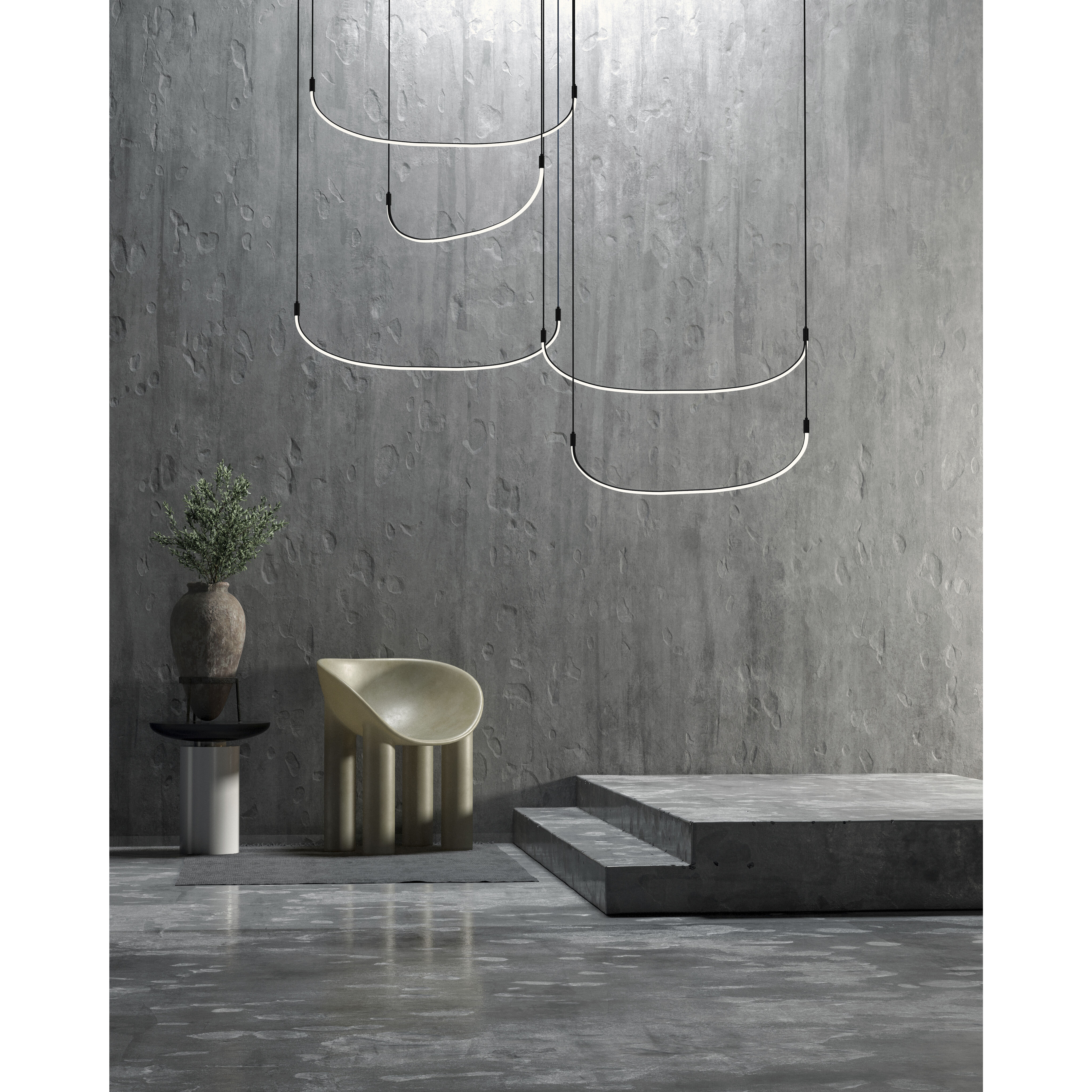 Talis Multi Pendant Ceiling Light in Black