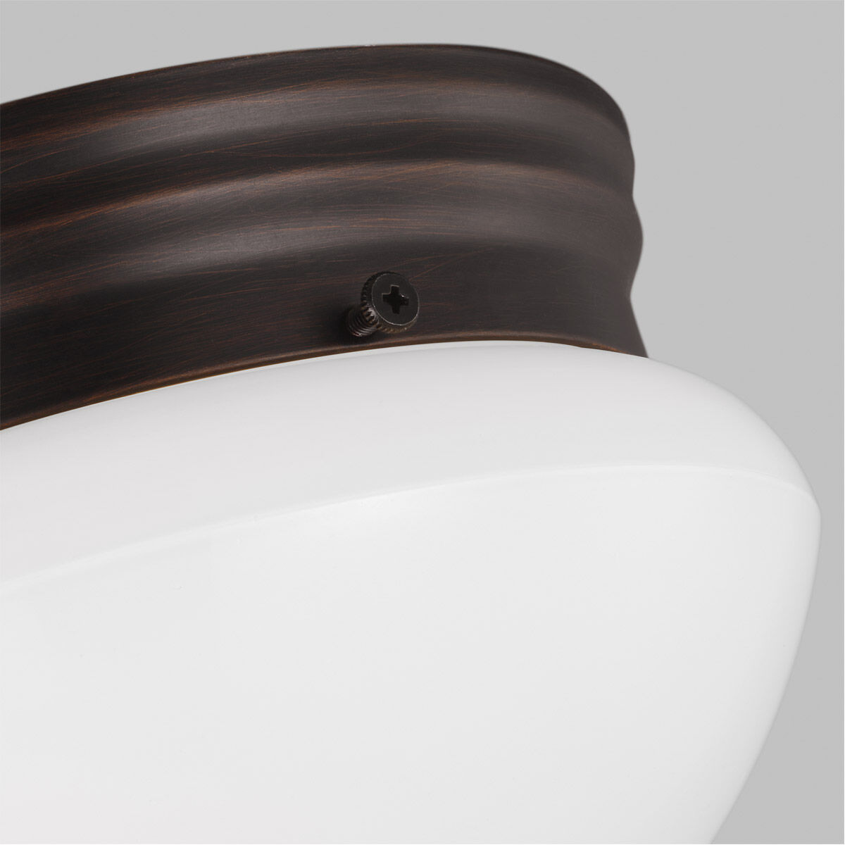 Webster 1 Light 7.75 inch Bronze Flush Mount Ceiling Light