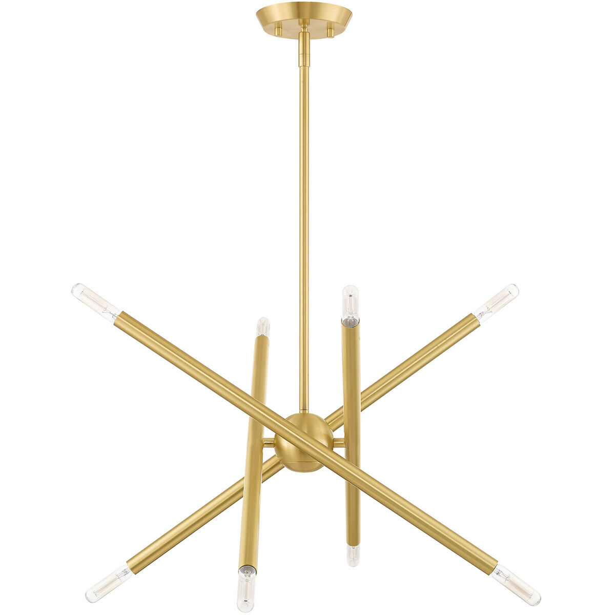 Soho 8 Light 20 inch Satin Brass Chandelier Ceiling Light