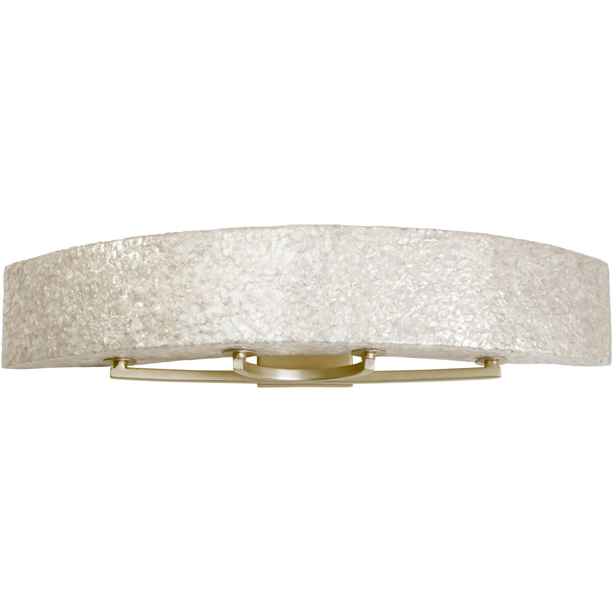 Radius 4 Light 36 inch Gold Dust Vanity Light Wall Light in Sustainable Crushed Natural Capiz Shell