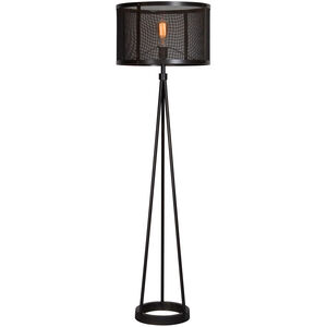 Livingstone 19 inch 100 watt Black Floor Lamp Portable Light