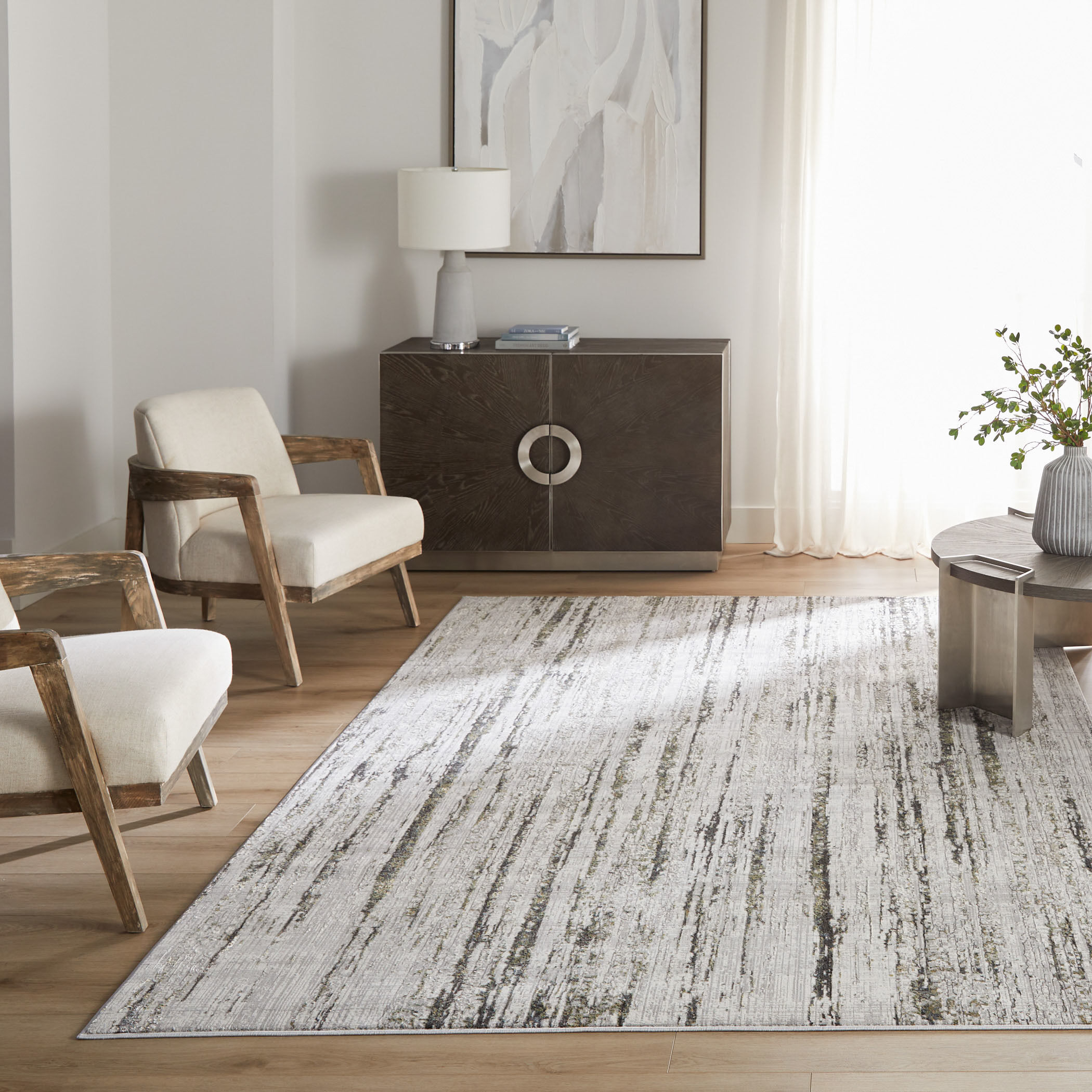 Zaria 36 X 24 inch Mineral Tones Rug in 2 x 3