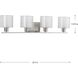 Invite 4 Light 32.5 inch Brushed Nickel Bath Vanity Wall Light