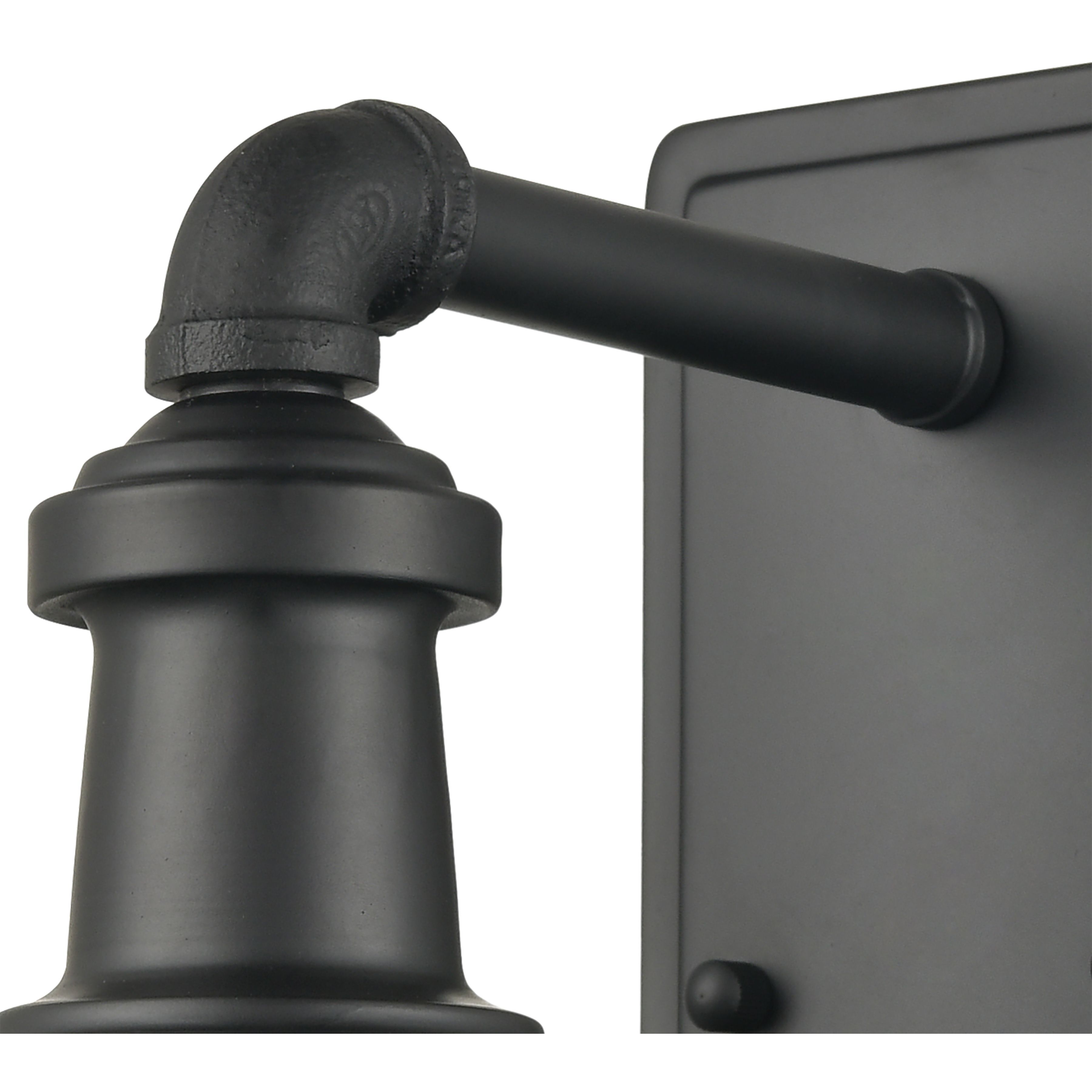 Jackson 1 Light 11 inch Matte Black Outdoor Sconce