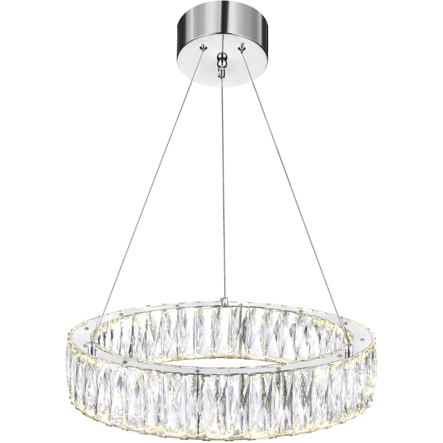 Juno LED 20 inch Chrome Chandelier Ceiling Light