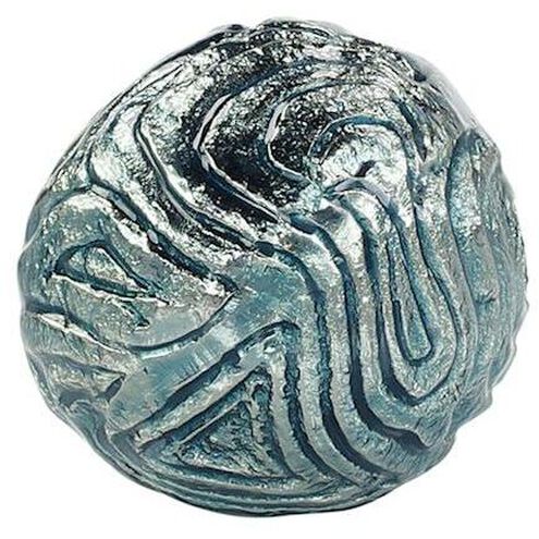 Textural Orb Turquoise Decorative Ball
