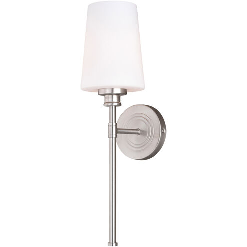 Clark LED 7 inch Satin Nickel Bathroom Light Wall Light
