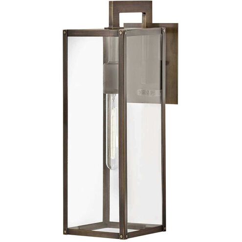 Max Outdoor Wall Mount Lantern in Burnished Bronze, Non-LED
