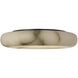 Kelly Wearstler Formosa LED 22 inch Alabaster and Bronze Flush Mount Ceiling Light