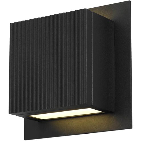 Miami LED 6.25 inch Sand Black Wall Sconce