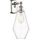 Ballston Cindyrella LED 7 inch Polished Nickel Sconce Wall Light in Clear Glass
