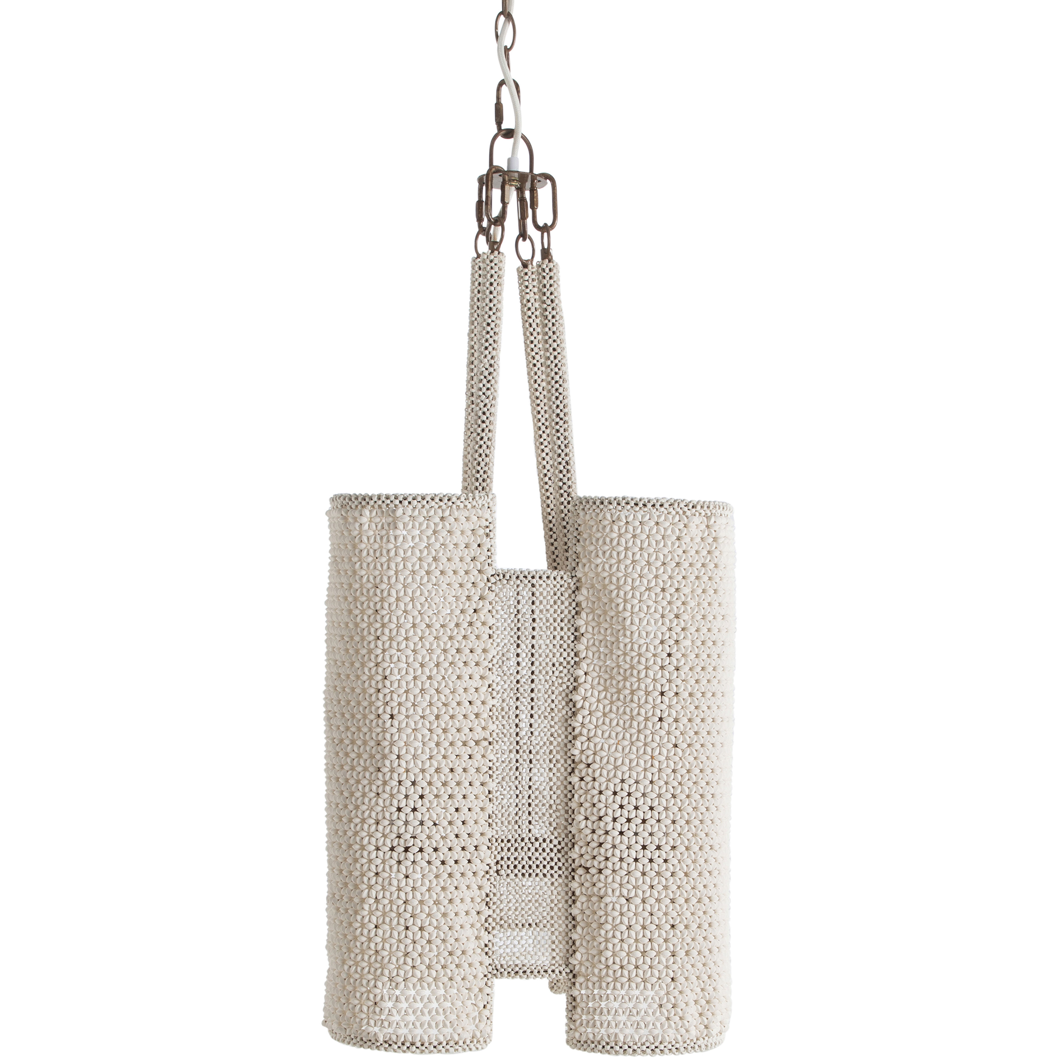 Teagan 4 Light 18.5 inch Winter White and Sun Bleached Natural Pendant Ceiling Light