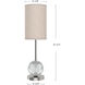 Marni 21.5 inch 12.00 watt Polished Nickel/White Linen Table Lamp Portable Light