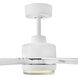 Coastal Elements Valor 66 inch Matte White Smart Fan