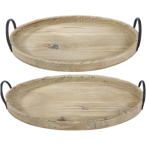 Farmers Market Natural Tray, Set of 2