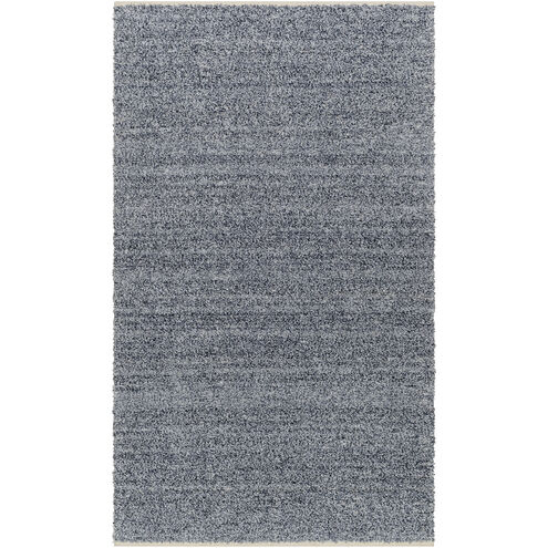 Boculette 36 X 24 inch Dark Blue/Off-White Handmade Rug in 2 x 3