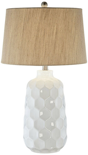 Honeycomb 29 inch 150 watt White Table Lamp Portable Light