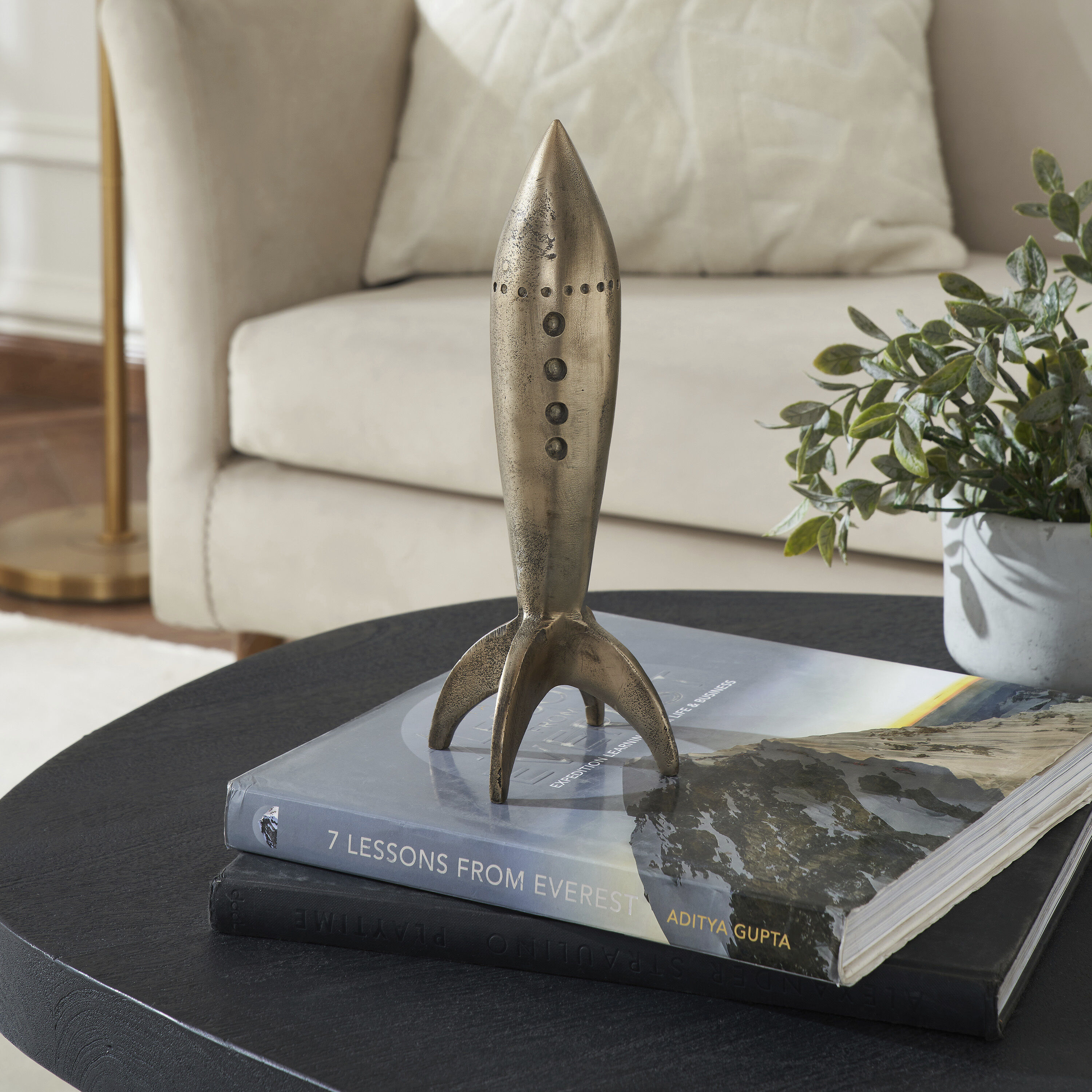 Brooks Antique Brass Statue