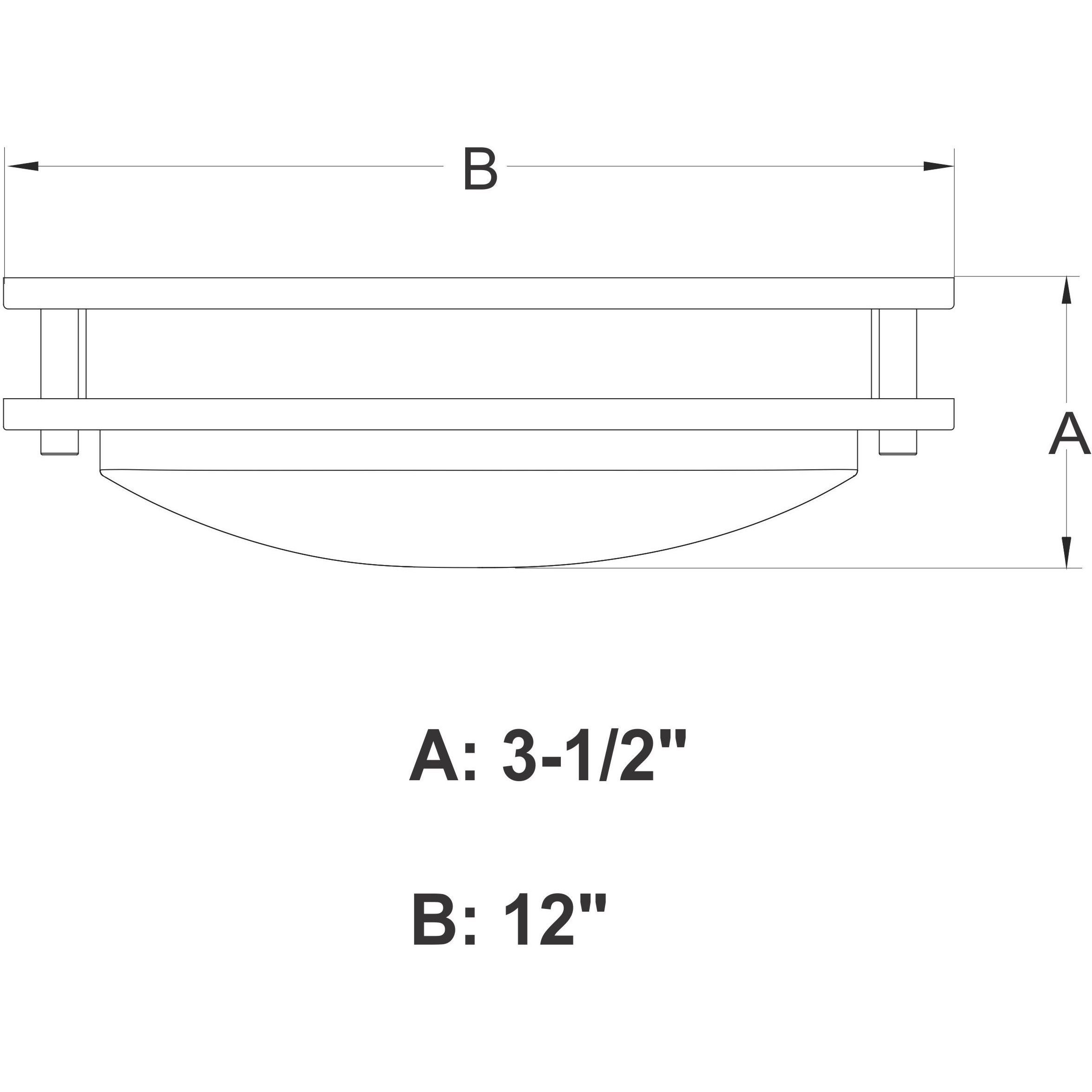 Horizon LED 12 inch Oil Burnished Bronze Flush Mount Ceiling Light