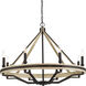 Sonoma 8 Light 34 inch Dark Bronze Chandelier Ceiling Light